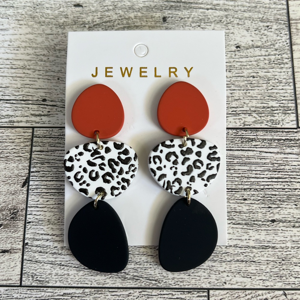 NWT Clay Drop Earrings